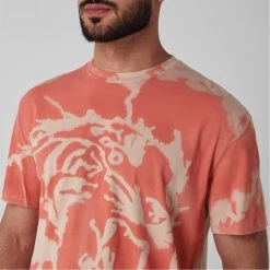 JUST CAVALLI Marble Tiger T Shirt 11 JUST CAVALLI Marble Tiger T Shirt -Gul Sales Shop 32221004 xxl a4