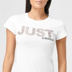 JUST CAVALLI Pearl Logo T-Shirt 11 JUST CAVALLI Pearl Logo T-Shirt -Gul Sales Shop 32259101 xxl a4