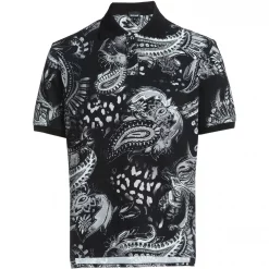 JUST CAVALLI Paisley Polo Shirt