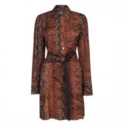 JUST CAVALLI Snake Shirt Dress