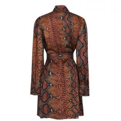 JUST CAVALLI Snake Shirt Dress -Gul Sales Shop 64723805 xxl a10