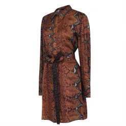 JUST CAVALLI Snake Shirt Dress -Gul Sales Shop 64723805 xxl a11