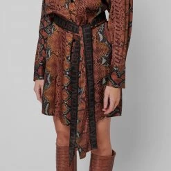 JUST CAVALLI Snake Shirt Dress -Gul Sales Shop 64723805 xxl a5