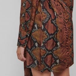 JUST CAVALLI Snake Shirt Dress -Gul Sales Shop 64723805 xxl a6