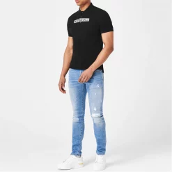 JUST CAVALLI 5 Pocket Ripped Jeans -Gul Sales Shop 64940018 xxl a2