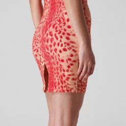 JUST CAVALLI Leopard Print Dress -Gul Sales Shop 64981812 xxl a6