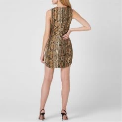 JUST CAVALLI Snake Dress -Gul Sales Shop 64982005 xxl a3