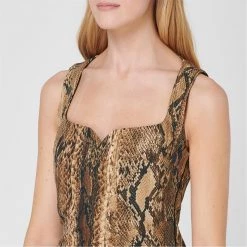JUST CAVALLI Snake Dress -Gul Sales Shop 64982005 xxl a4