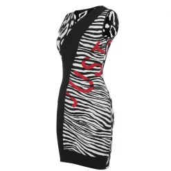 JUST CAVALLI Zebra Mini Dress -Gul Sales Shop 65142508 xxl a11