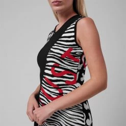 JUST CAVALLI Zebra Mini Dress -Gul Sales Shop 65142508 xxl a4