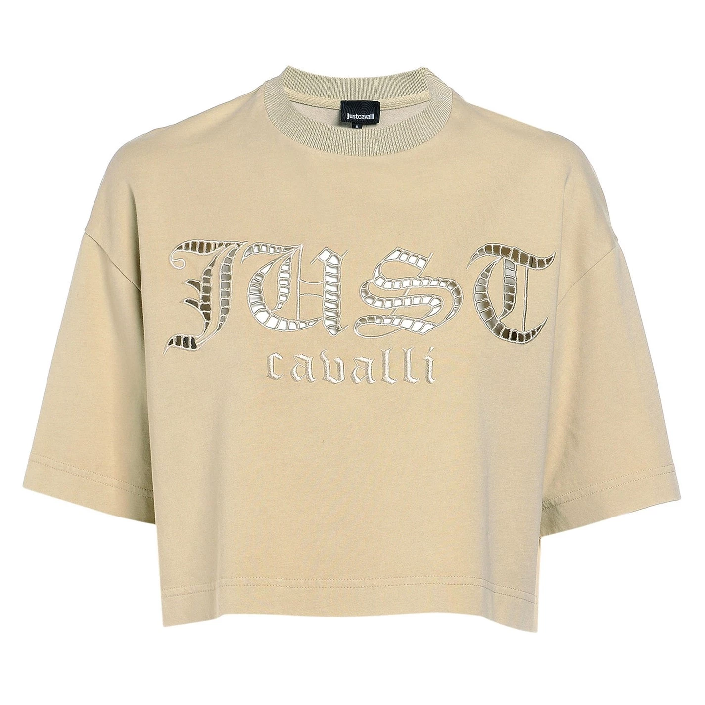 JUST CAVALLI Gothic Print T Shirt 1 JUST CAVALLI Gothic Print T Shirt